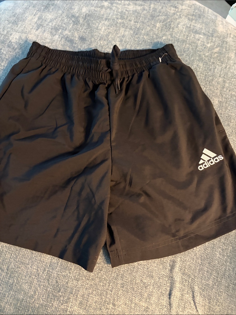 adidas Black Athletic Training Shorts with Logo